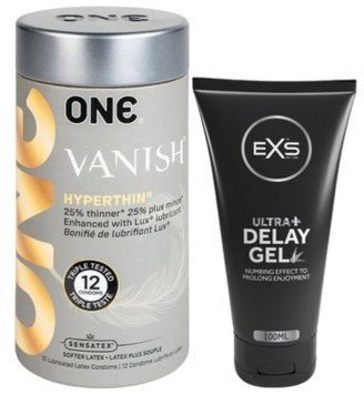 Набір з 12 шт ONE Vanish + Пролонгатор EXS Delay Gel Ultra+ 100ml SOS9206 фото