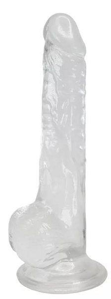 Реалистичный прозрачный фаллоимитатор на присоске Alive Lusty Jelly Dildo SO5553 фото
