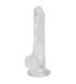 Реалистичный прозрачный фаллоимитатор на присоске Alive Lusty Jelly Dildo SO5553 фото 1