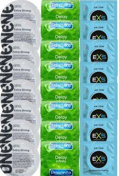 Набір 24 шт ONE Extra Strong + Delay Infinity + EXS Air Thin SOS7333 фото
