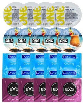 Набір 20 шт ONE Super Studs + ONE Island Punch + Pasante Cooling + EXS Extra Thick SOS7311 фото