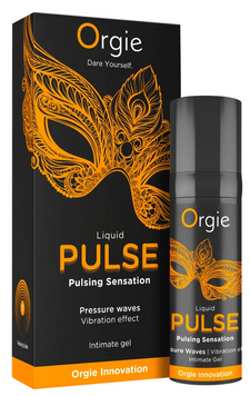 Збуджувальний гель для інтимних зон із пульсуючим ефектом Orgie Liquid Pulse Ice Caramel (15 мл) SX4814 фото