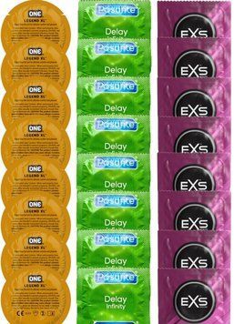 Набір 24 шт 𝐎𝐍𝐄 𝐋𝐞𝐠𝐞𝐧𝐝 𝐗𝐋 + Delay Infinity + EXS Extra Thick SOS7458 фото
