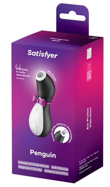 Вакуумно-волновой стимулятор Satisfyer Penguin (черно-белый) SO1641 фото