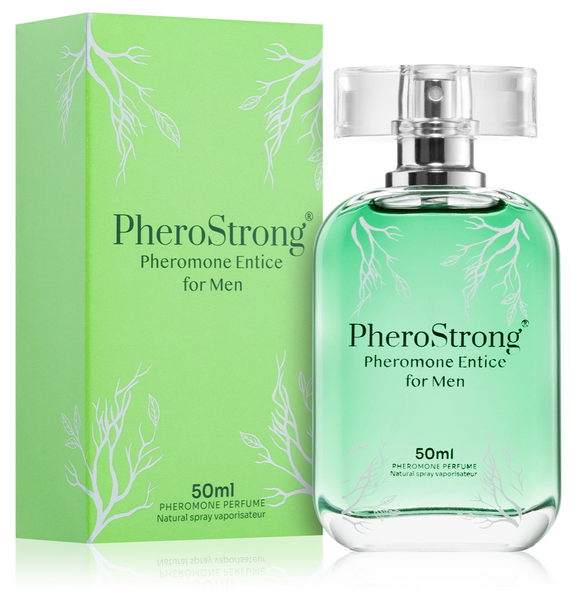 Чоловічі парфуми з феромонами PheroStrong Entice For Men (Цитрусово-деревний з квітковими нотами, 50 мл) LD30 фото
