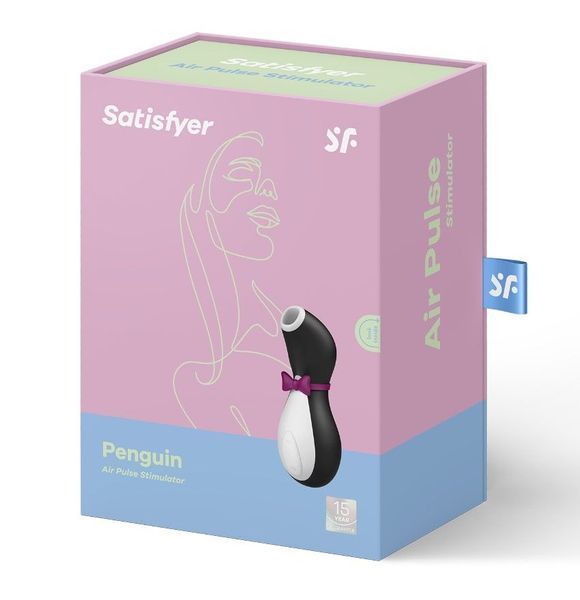 Вакуумно-волновой стимулятор Satisfyer Penguin (черно-белый) SO1641 фото