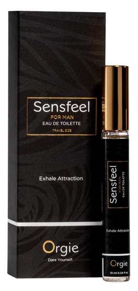 Чоловіча туалетна вода з бустером феромонів Orgie Sensfeel for Man (Цитрусовий деревний, 10 мл) SX1538 фото