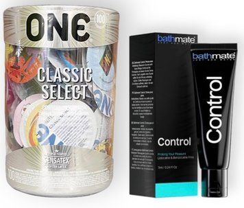 Набір з 100 шт ONE Classic Select + Bathmate Control (7 мл) SOS9002 фото