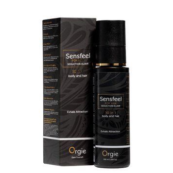 Чоловічий еліксир для тіла та волосся 10 в 1 з бустером феромонів Orgie Sensfeel Seduction (100 мл) SX1541 фото