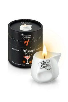 Масажна свічка Plaisirs Secrets Strawberry Daiquiri (80 мл), керамічний посуд SO1855 фото