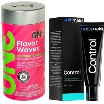 Набір з 12 шт ONE Flavor Waves + Пролонгатор Bathmate Control (7 мл) SOS9323 фото