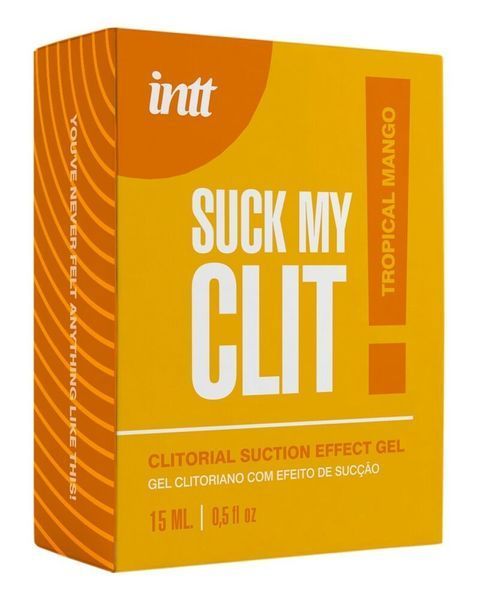 Смоктайзер для клітора Intt Suck My Clit Tropical Mango (15 мл) &mdash; гель з ефектом посмоктування (Манго) SX4003 фото