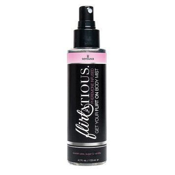 Жіночий спрей-міст для тіла з феромонами Sensuva Flirtatious Vanilla, Sugar, & Sweet Pea (Ванільно-цукровий солодкий, 125 мл) SO4939 фото