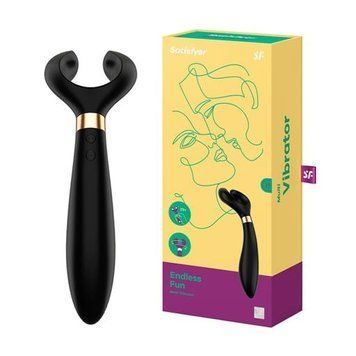 Вібратор для пар Satisfyer Endless Fun Black, 3 незалежні мотори, багатофункціональний SO3108 фото