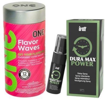 Набір з 12 шт ONE Flavor Waves + Пролонгатор Intt Dura Max Power (12 мл) SOS9332 фото
