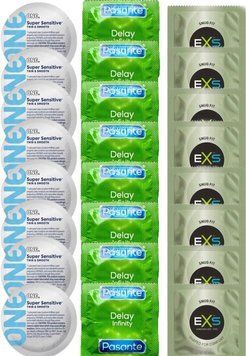Набір 24 шт ONE Super Sensitive + Delay Infinity + EXS Snug Fit SOS7388 фото