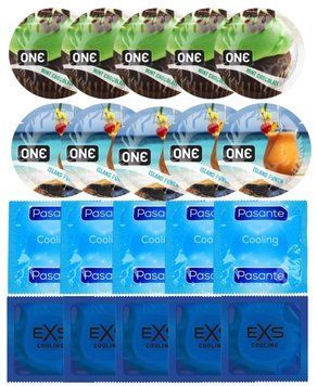 Набор 20 шт ONE Mint Chocolate + ONE Island Punch + Pasante Cooling + EXS Cooling SOS7187 фото