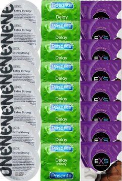 Набір 24 шт ONE Extra Strong + Delay Infinity + EXS Chocolate SOS7336 фото