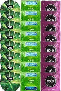 Набір 24 шт One Glowing Pleasures + Delay Infinity + EXS Extra Thick SOS7327 фото